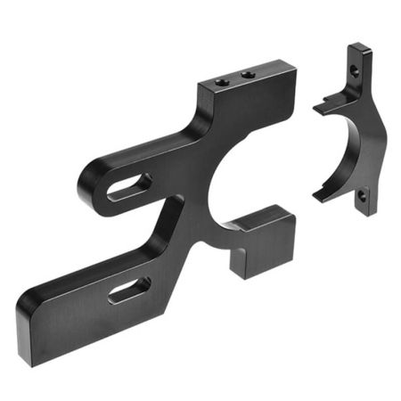 Corally Motor Bulkhead Rear Right 7075 Alum Black (C-00130-206)