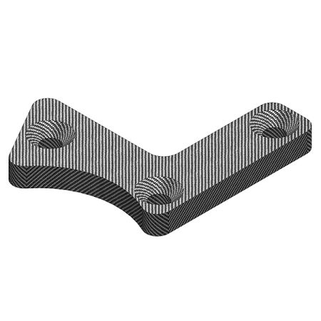 Corally Suspension Arm Stiffener B Lower Front Left Graphite 3mm 1Pc (C-00180-234)
