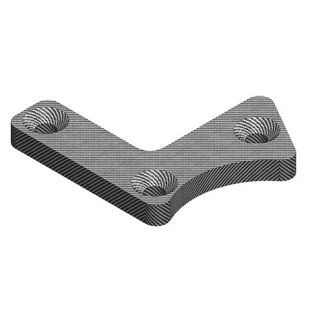 Corally Suspension Arm Stiffener B Lower Front Right Graphite 3mm 1Pc (C-00180-235)
