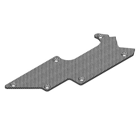 Corally Suspension Arm Stiffener Rear Right Graphite 3mm 1 Pc (C-00180-237)