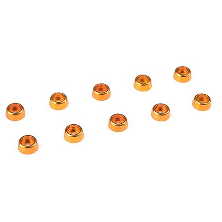 Corally Aluminium Washer For M2 Socket Head Screws Od=6mm Gold 10Pcs (C-31250)