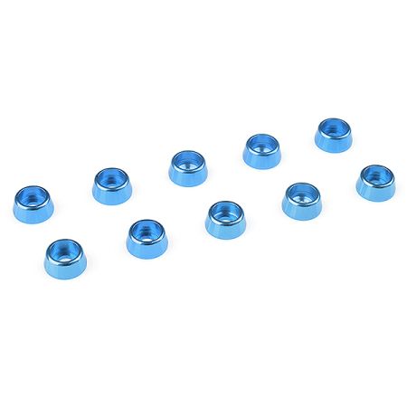 Corally Aluminium Washer For M2.5 Socket Head Screws Od=7mm Blue 10Pcs (C-31264)
