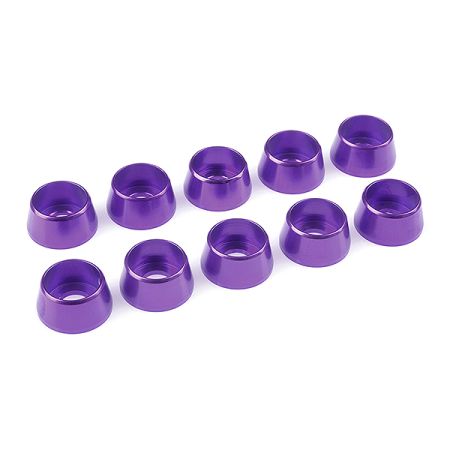 Corally Aluminium Washer For M5 Socket Head Screws Od=12mm Purple 10Pcs (C-31292)