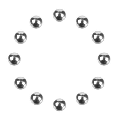 Corally Precision Diff. Balls 1/8 Chrome 12 Pcs (C-38010)