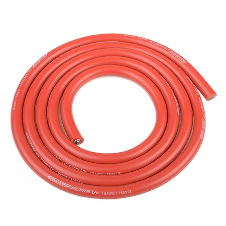 Corally Ultra V+ Silicone Wire Super Flexible Red 10Awg 2683/0.05 Strands Od 5.5mm 1M (C-50105)