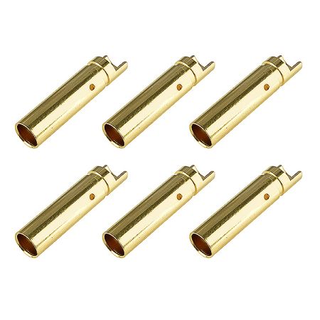 Corally Bullit Connector 4.0mm Female Gold Plated Ultra Low Resistance 6Pcs (C-50162)