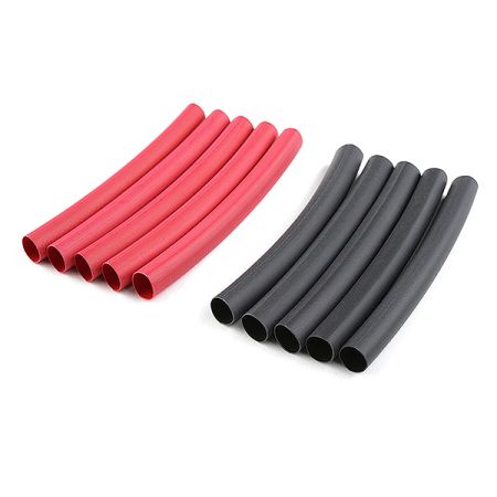 Corally Shrink Tubing 6.4mm Red + Black 10 Pcs (C-50223)