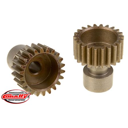 Corally 48 Dp Pinion Long BoSS Hardened Steel 22 Teeth Dia. 3.17mm (C-71122)