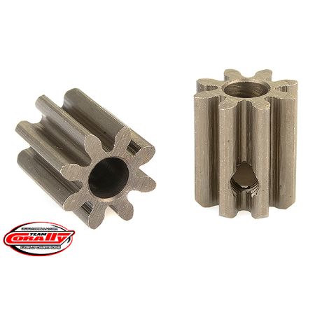 Corally 32 Dp Pinion Short Hardened Steel 8 Teeth Shaft Dia. 3.17mm (C-71508)