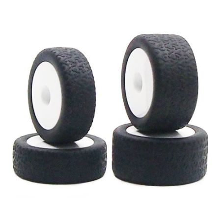 Carisma GT24B White Wheels/ Tyres Mounted (CA15636)