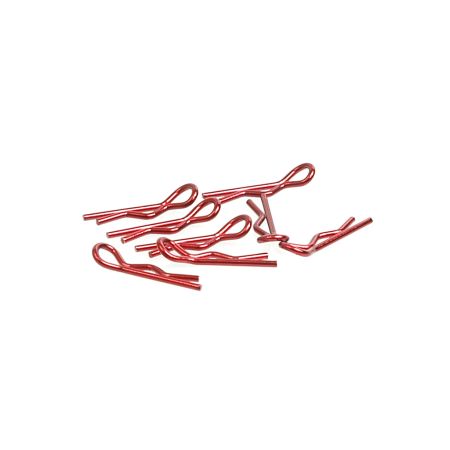 Core RC Small Body Clip 1/10 - Metallic Red (8)