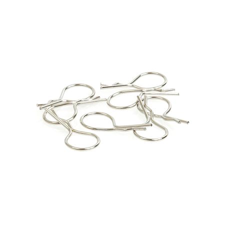 Core RC Big Body Clip 1/10 - Silver (8)