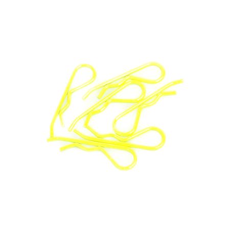 Core RC Body Clip 1/8 - Fluorescent Yellow (6)