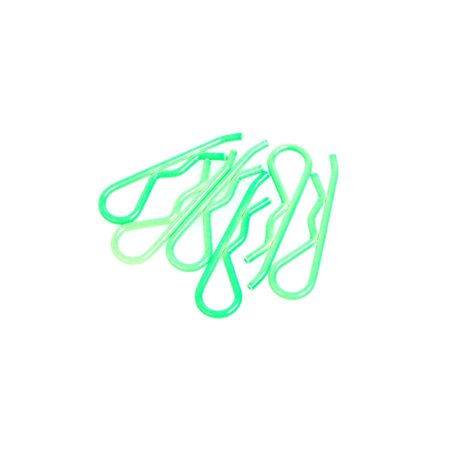 Core RC Body Clip 1/8 - Fluorescent Green (6)