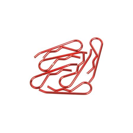 Core RC Body Clip 1/8 - Metallic Red (6)