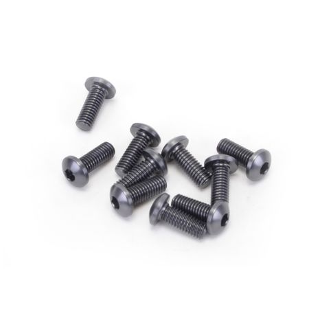 Core RC Alloy Button Head Hex Screws M3 x 8 pk10 (CR315)