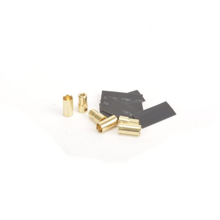 Core RC 6.5mm Gold Banana Bullets M/F 3prs + Shrink Tube (CR766)