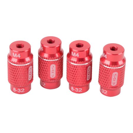EDS 4mm&3/32 Alu Nut - 1/10 Set-Up System (4) (ED181010)
