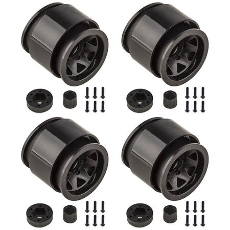 Element RC Enduro Trigon Wheels 1.55In Black (EL42111)
