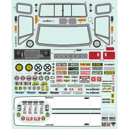 Element RC Sendero Hd Decal Sheet (EL42237)