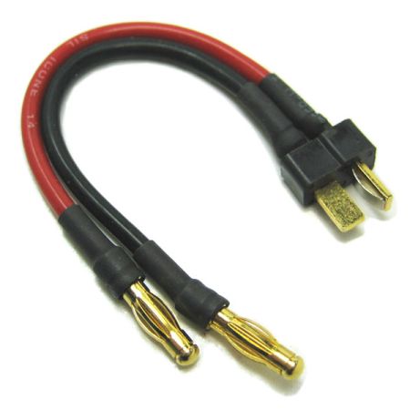 Etronix Male Deans To Two 4.0mm Male Connector Adapter (ET0836)