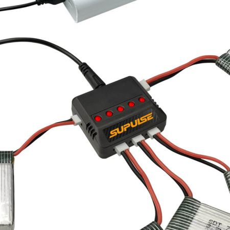 Volantex Supulse 5-In-1 Usb 1S 3.7V Micro 5-Port Lipo Charger (EXAC00048)