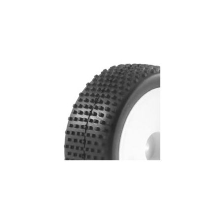 Fastrax 1:10th Mounted Buggy Tyres LP 'Block' Front (FAST0040)