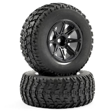 Fastrax 1:10 SC Wave Mounted 8-Spoke Wheels (12mm) (FAST0058B)