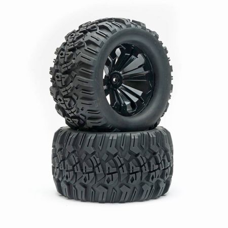Fastrax 1/10 Mimic Truck Tyre Mounted Split-Spoke (12mm Hex) (FAST0066B)