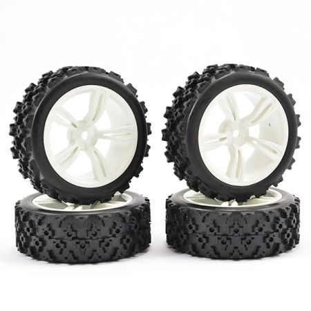Fastrax 1:10 Touring Wheel/Rally Block 5-Spoke White (4)