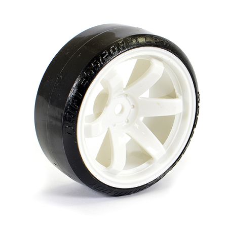 Fastrax 1:10th Street/Drift Tyre 6-Spoke Wheel (6mm Offset) - White (FAST0086W)