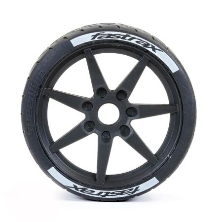 Fastrax Supaforza Front 45° Tyres/Black 17mm Hex Wheels (FAST1017-45) Fastrax Supaforza Front 45° Tyres/Black 17mm Hex Wheels (FAST1017-45)