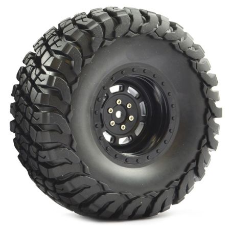 FASTRAX 1:10 CRAWLER GRANITE 2.2 SCALE WHEEL &#248;140MM TYRE (BLACK)