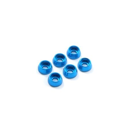 Fastrax M3 Cap Washer Blue (6) (FAST143) Fastrax M3 Cap Washer Blue (6) (FAST143)