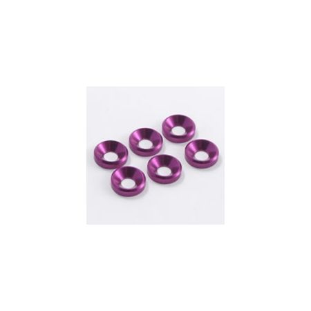 Fastrax M4 Shim Washers (6) Purple (FAST145P)