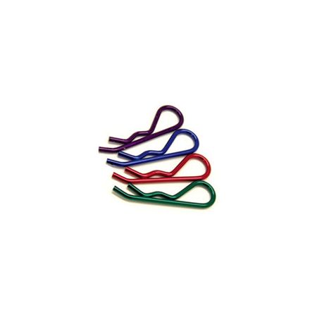 Fastrax 1:8th/1:5th/Transponder Body Clips Metallic Green (6) (FAST210MG)