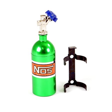 Fastrax Aluminum Nos Nitrous Bottle & Mount - Green (FAST2204G)