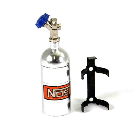 Fastrax Aluminum Nos Nitrous Bottle & Mount - Silver (FAST2204S)