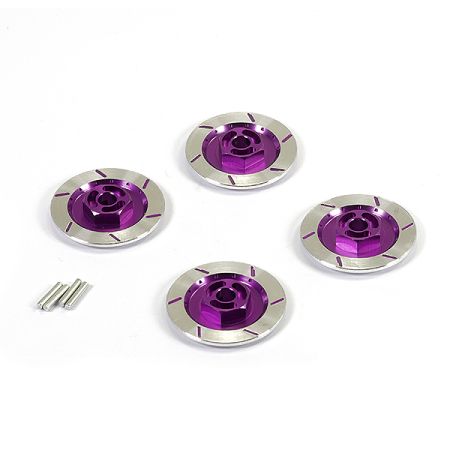 Fastrax Aluminium Disc Brake W/Wheel Hex (4Pc) - Purple (FAST2216AP)