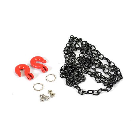Fastrax Metal Hook & Black Steel Chain Set 800mm (FAST2321RB)