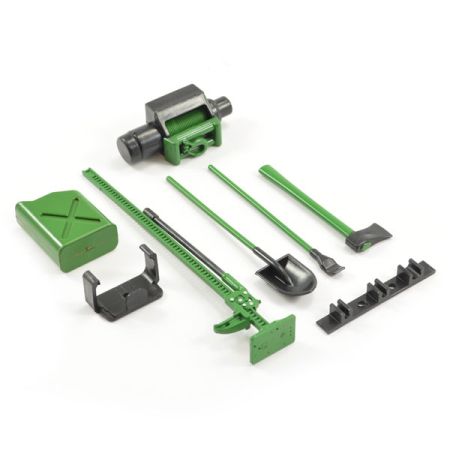 Fastrax Scale 6-Piece Tool Set Green/Black Painted (FAST2334)