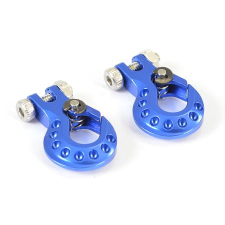 Fastrax Deluxe Aluminium Winch Hook (2Pcs) - Blue (FAST2383DB)