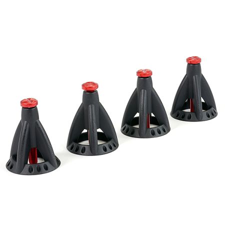 Fastrax 6-Ton Alloy Adjustable Scale Height Jack Stand (4Pcs) - Black (FAST2395BK)