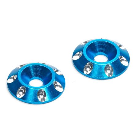 Fastrax 1/8th Wing Washers - Blue (FAST2550B)