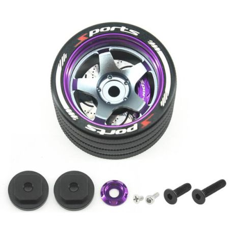 Fastrax Aluminium Steering 5-Spoke Wheel - Sanwa, Futaba, Flysky (FAST423P)