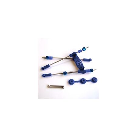 Fastrax Pre-Assembled Throttle/Brake Linkage Set Blue