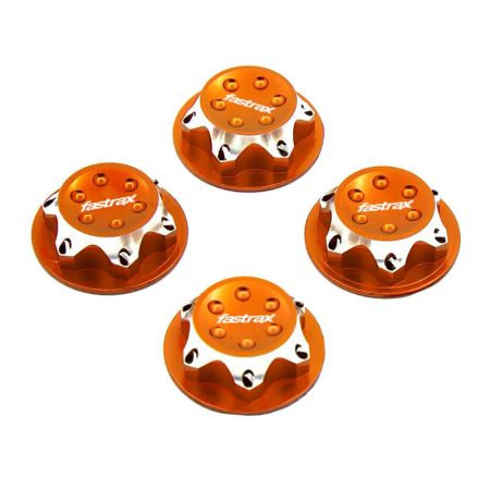 Fastrax Antidust 17mm Serrated Aluminium Wheel Nuts (4) - Ora (FAST924O)