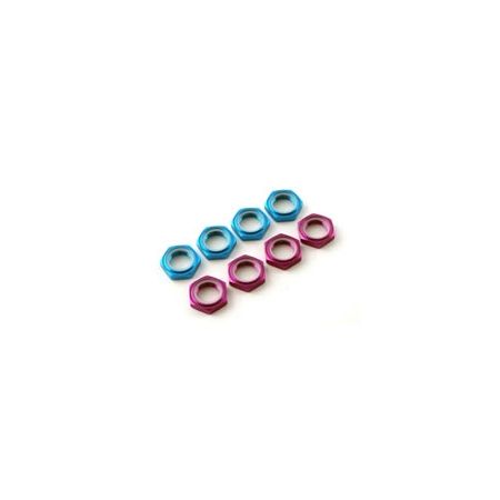 Fastrax 17mm X 1.25 Blue Serrated Wheel Nuts (4Pcs)