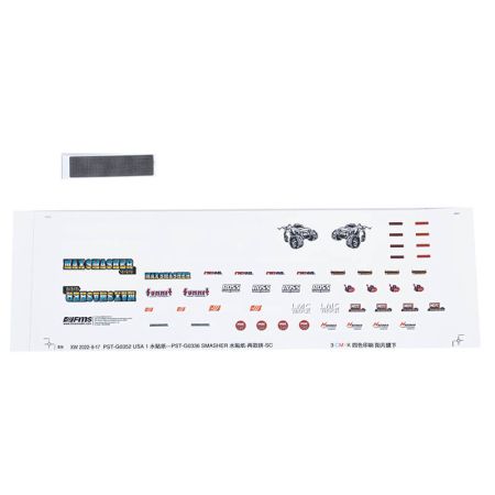 FMS 1:24 Smasher 12402Bu Decal Sheet (FMS-C3052)