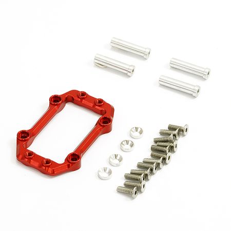 Fastrax Arrma Alu Servo Mount For 1/8 Kraton EXB 6S - Red (FTAR024R)